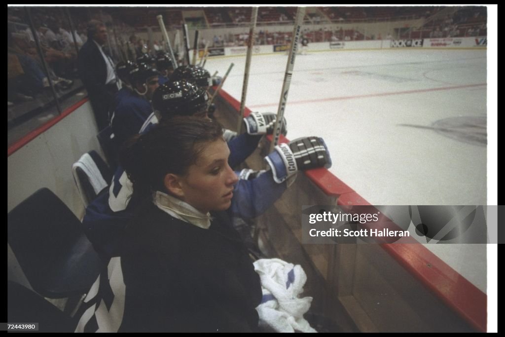 Manon Rheaume of the Tampa Bay Lightning. Mandatory Credit: Scott ...