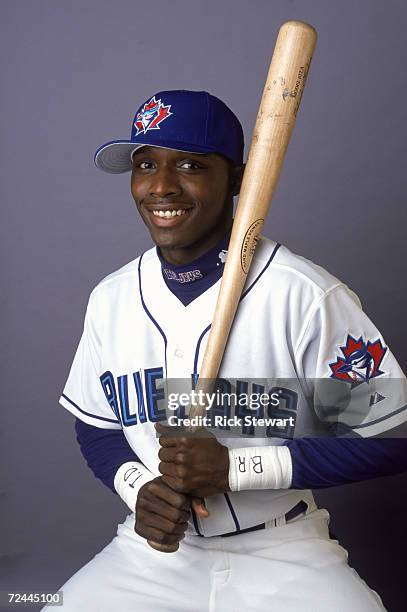 Second baseman Orlando Hudson of the Toronto Blue Jays poses for a studio portrait during Blue Jays Picture Day at Dunedin Stadium in Dunedin,...