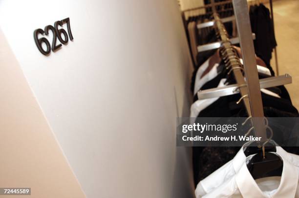 An overview of 6267 clothing at Bergdorf Goodman during a luncheon for 6267 designers Tommaso Aquilano and Roberto Rimondi on November 7, 2006 in New...