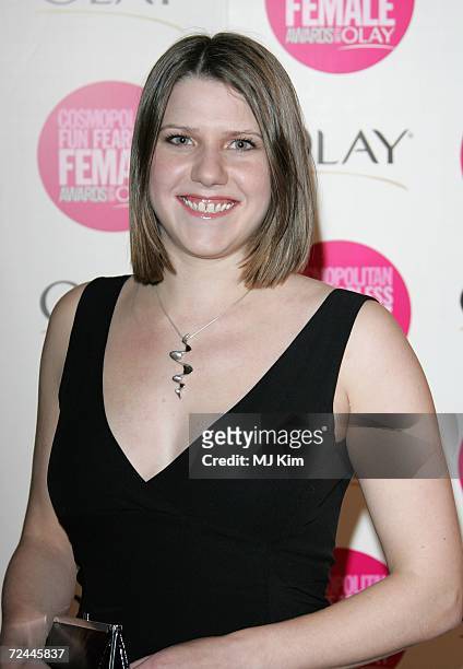 Jo Swinson MP arrives at the Cosmopolitan Fun Fearless Female Awards with Olay held at the Bloomsbury Ballroom November 7, 2006 in London, England.