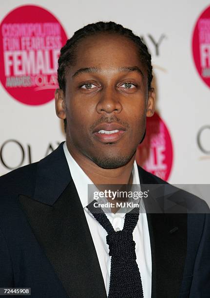 Singer Lemar arrives at the Cosmopolitan Fun Fearless Female Awards with Olay held at the Bloomsbury Ballroom November 7, 2006 in London, England.