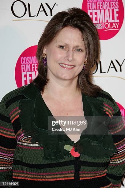 Sarah Brown arrives at the Cosmopolitan Fun Fearless Female Awards with Olay held at the Bloomsbury Ballroom November 7, 2006 in London, England.