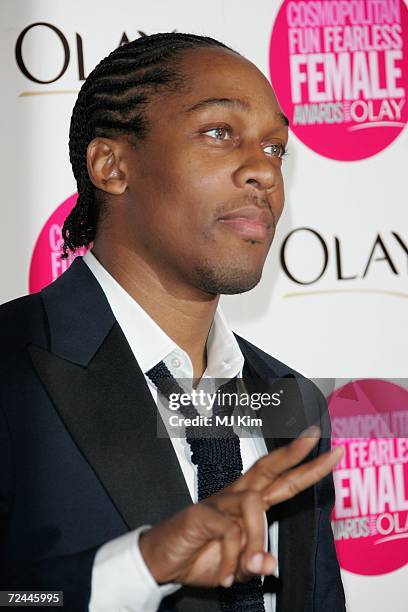 Singer Lemar arrives at the Cosmopolitan Fun Fearless Female Awards with Olay held at the Bloomsbury Ballroom November 7, 2006 in London, England.