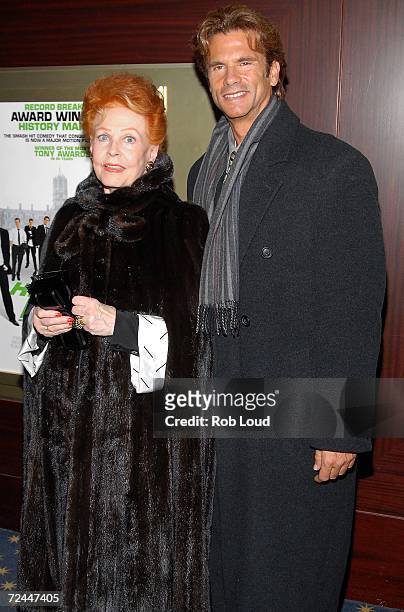 Arlene Dahl and son Lorenzo Lamas arrive at Fox Searchlight Picture's screening of The History Boys at the Dolby Screening Room November 7, 2006 in...