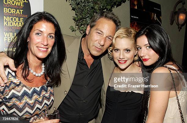 Cathy Winterstern, producer Henry Winterstern, actress Brittany Murphy, and Jessica Winterstern attend the Premiere Lounge after party for "The Dead...