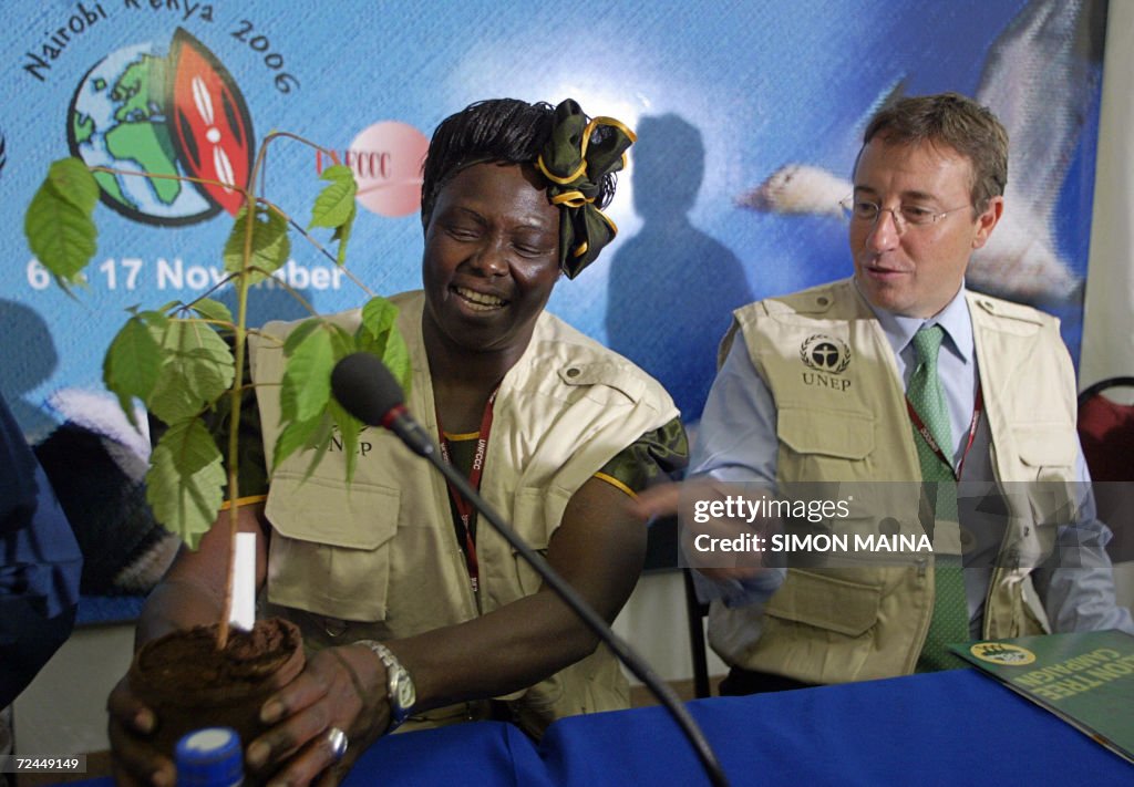 Kenyan 2004 Nobel peace prize laureate W