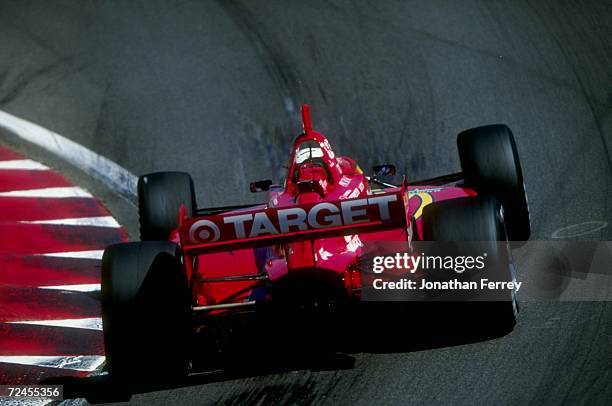 Alex Zanardi of Team Target/Chip Gnassi driving the Reynard Honda 98I during the CART Grand Prix of Monterey at the Laguna Seca Raceway in Monterey,...