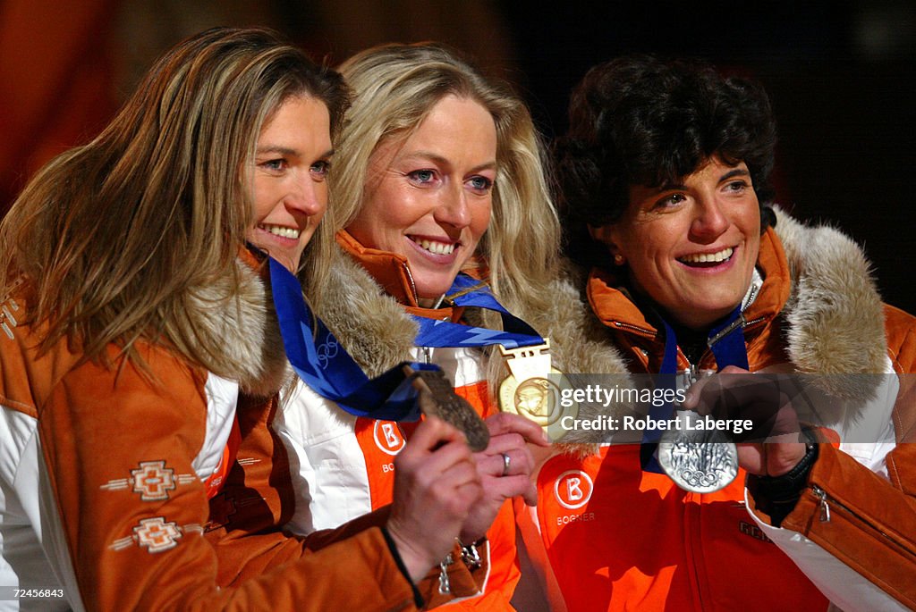 Barbara Niedernhuber, silver, Sylke Otto, gold, and Silke Kraushaar