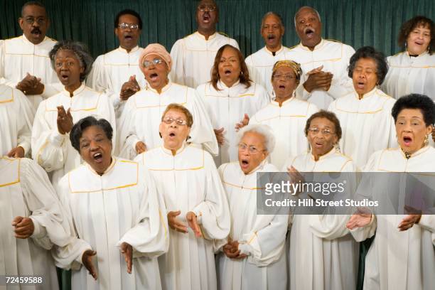 senior african women singing in a choir - psalm bildbanksfoton och bilder