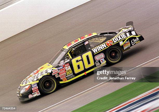 Mark Martin drives to a second place finish during the Busch Grand National Sam''s Town 300 at Las Vegas Motorspeedway in Las Vegas, Nevada.