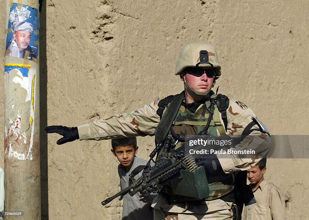 U.S. Military Patrols Around Kabul