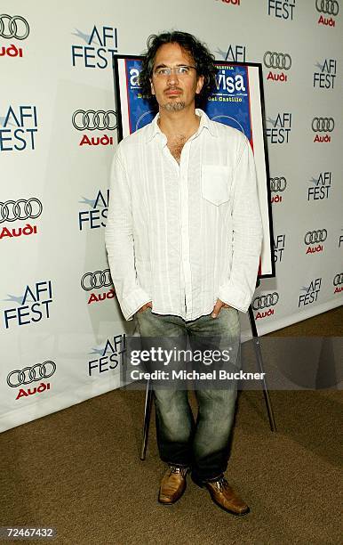 Director Juan Carlos Valdivia arrives at the North American Premiere of "American Visa" during the AFI FEST 2006 presented by Audi held at The LOFT...