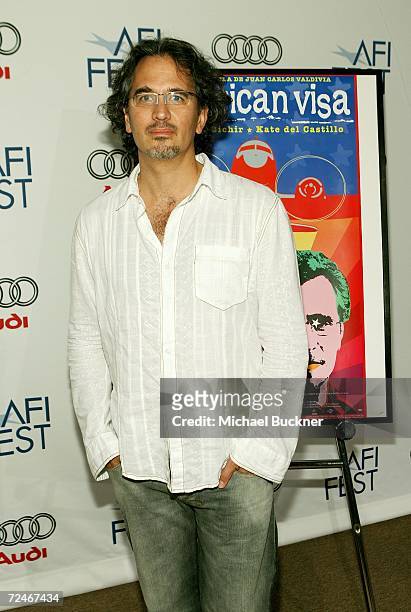 Director Juan Carlos Valdivia arrives at the North American Premiere of "American Visa" during the AFI FEST 2006 presented by Audi held at The LOFT...
