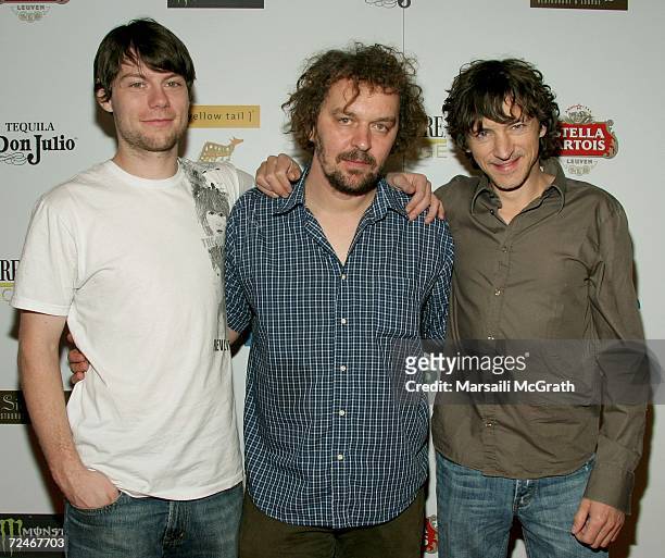 Actor Patrick Fugit, Director/writer Goran Dukic, and actor John Hawkes attend the party for "Wristcutters: A Love Story" during AFI FEST 2006...