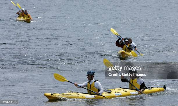 The Telstra Team in action during day five of the Mark Webber Pure Tasmania Challenge on November 9, 2006 in Bruny Island, Australia.