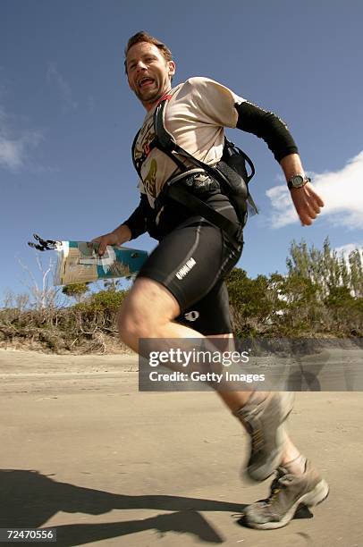 Matt Dalziel of the Pure Tasmania Team in action during day five of the Mark Webber Pure Tasmania Challenge on November 9, 2006 in Bruny Island,...