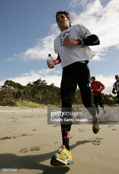 Syd Taberlay of the Allstar Team in action during day five of the Mark Webber Pure Tasmania Challenge on November 9, 2006 in Bruny Island, Australia.