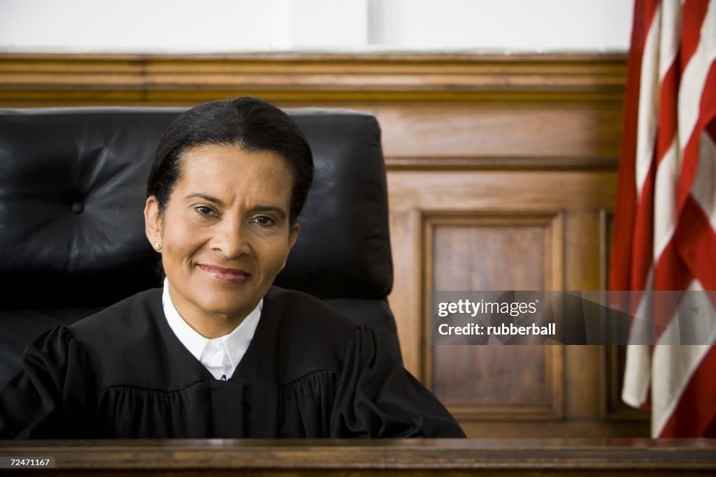 Portrait of a female judge smiling
