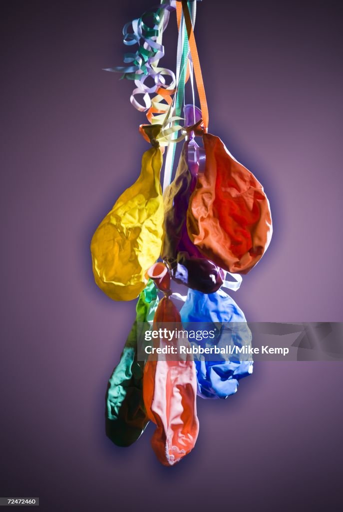 Deflated balloons