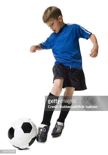 young soccer player - 6 football player stock-fotos und bilder