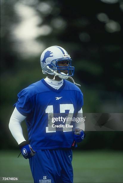 Germane Crowell of the Detroit Lions in action during Rookie Camp at the Silverdome Practice Field in Pontiac, Michigan. Mandatory Credit: Elsa Hasch...