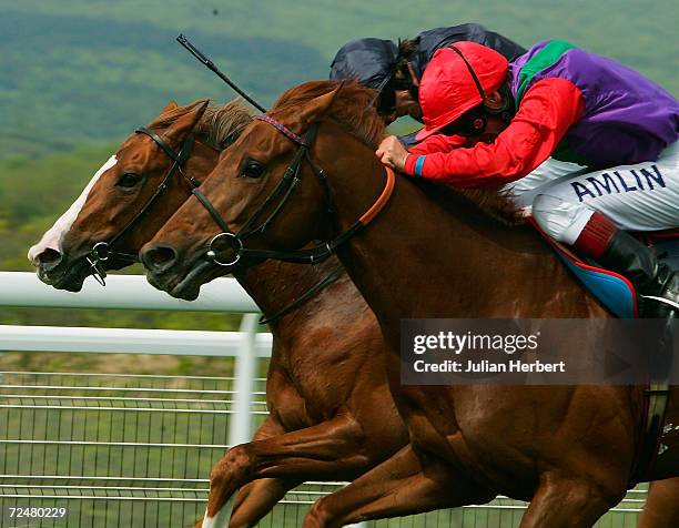 Richard Quinn and Unfurled get the better of the Kieren Fallon ridden Indigo Cat to land The Predominate Stakes Race run at Goodwood Racecourse on...