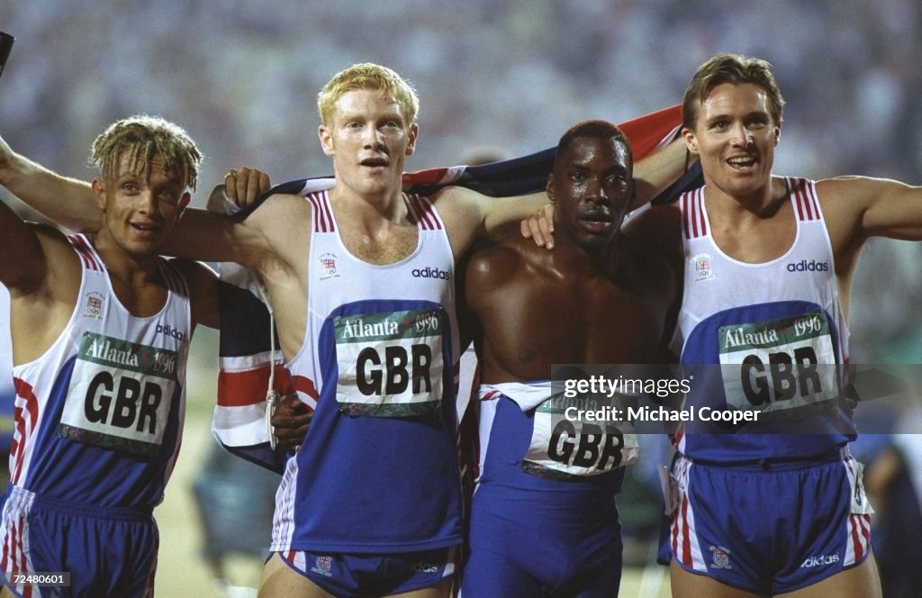 The 4 X 400 Relay From Great Britain Jamie Baulch Iwan Thomas Mark the-4-x-400-relay-from-great-britain-jamie-baulch-iwan-thomas-mark