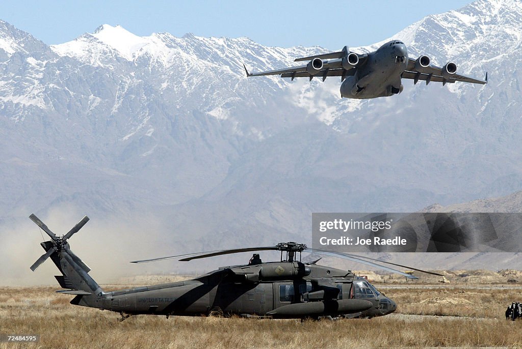 United States Forces Return to Bagram Airbase in Afghanistan