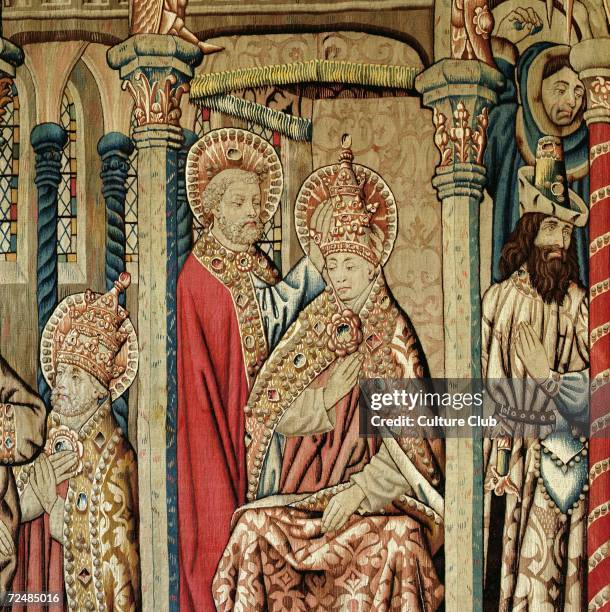 St. Peter Placing the Papal Tiara on the Head of St. Clement, from 'The Life of St. Peter'