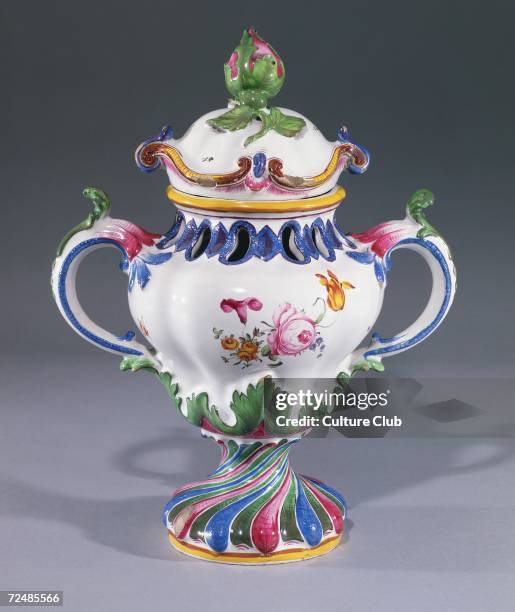 Pot-pourri Vase, made in Strasbourg, c.1754-60