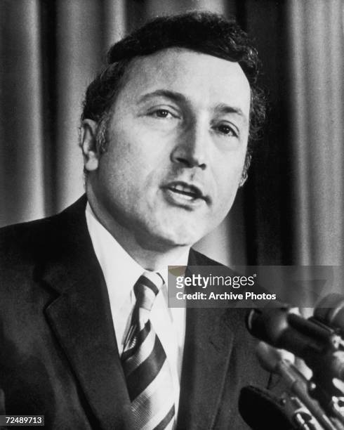 Senator Richard Schultz Schweiker, picked by Republican candidate Ronald Reagan as his running mate in the 1976 presidential election.