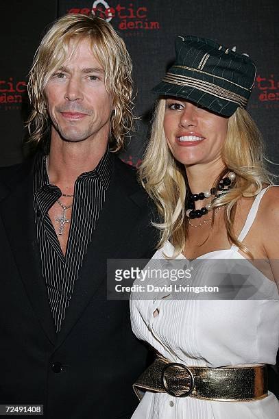 Musician Duff McKagan and Susan Holmes attend Genetic Denim's one-year anniversary at AREA Nightclub on November 9, 2006 in Los Angeles, California.