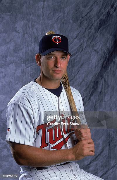 Catcher Jeff Smith of the Minnesota Twins poses for a studio portrait during Spring Training Photo Day in Ft. Myers, Florida.