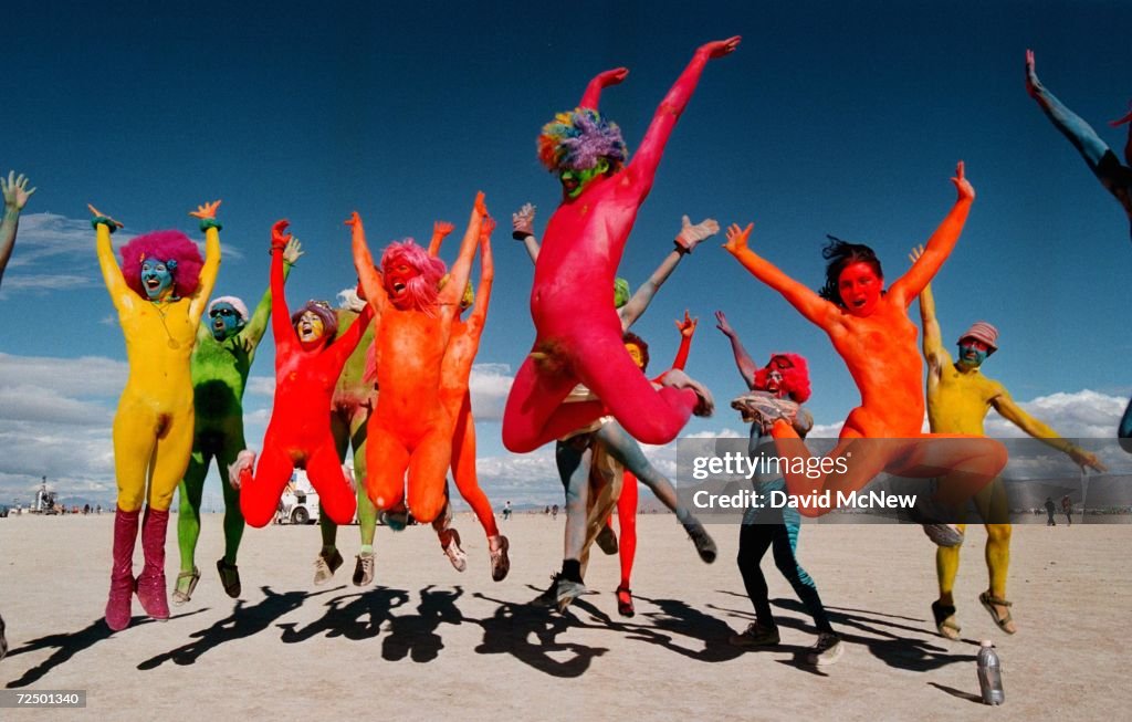 Burning Man Festival in Nevada Desert