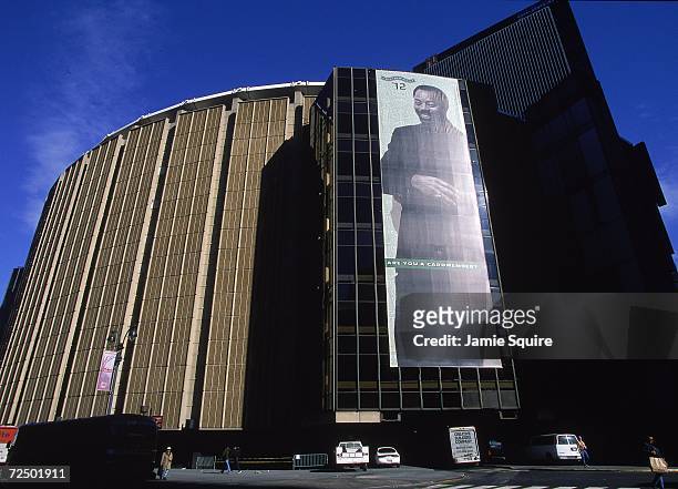 An exterior view of the Madison Square Garden in New York. Mandatory Credit: Jamie Squire /Allsport
