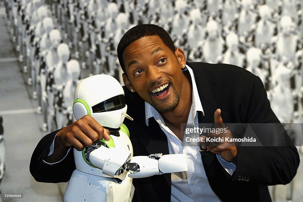 Will Smith Attends 'I,Robot' Press Conference