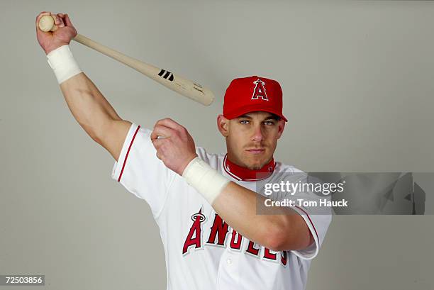 Brad Fullmer of the Anaheim Angels poses for a photo during Team Photo Day at the Angels Training Facility at Diablo Stadium in Tempe, Az. Digital...