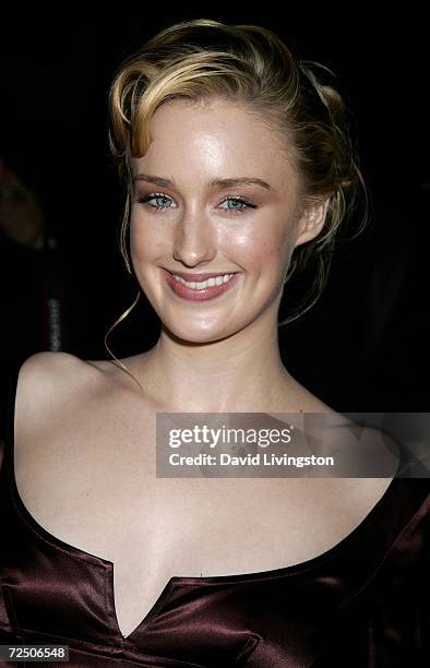 Actress Ashley Johnson attends the Los Angeles premiere of 20th Century Fox's "Fast Food Nation" at the Egyptian Theater on November 10, 2006 in...
