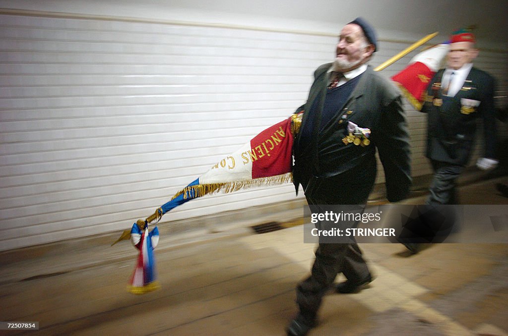 Des anciens combattants s'appretent a pa