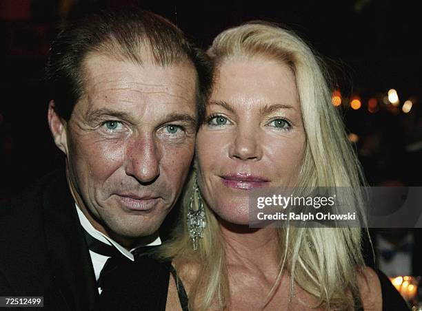 German actor Michael Lesch and his wife Christina Keiler-Lesch attend the Deutscher Sportpresseball on November 11, 2006 in Frankfurt, Germany.