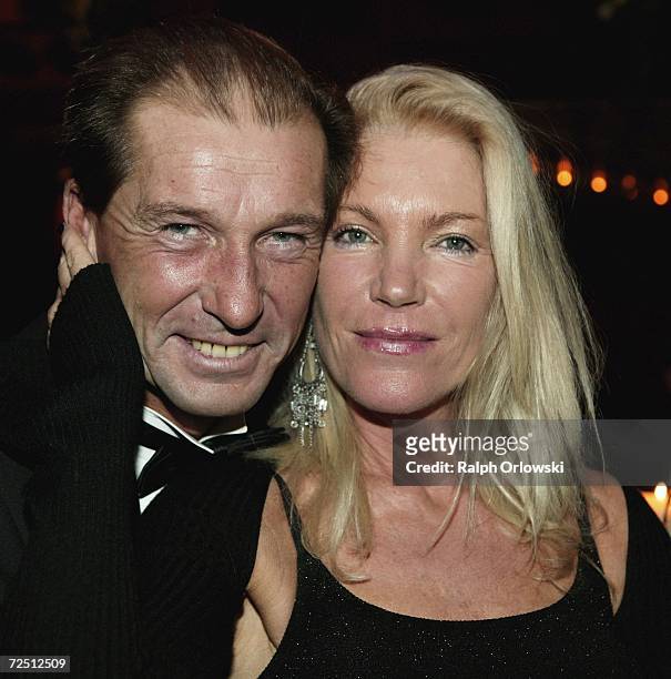 German actor Michael Lesch and his wife Christina Keiler-Lesch attend the Deutscher Sportpresseball on November 11, 2006 in Frankfurt, Germany.