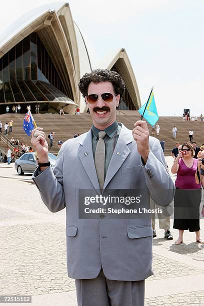 Borat Borat Attends Sydney Press Conference Photos and Premium High Res ...