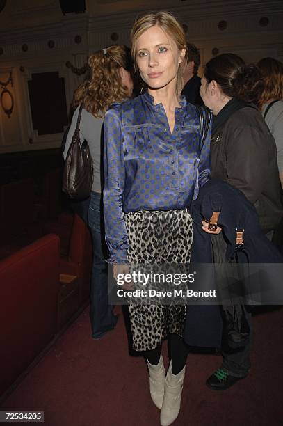 Model Laura Bailey attends the Motorola Grand Classics Movie Night at the Electic Cinema on November 13, 2006 in London, England. British Designer of...