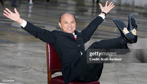 Shoe designer Jimmy Choo poses after receiving the Freedom of the City of London award November 14, 2006 in London, England. Dating as far back as...