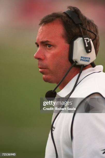 Head coach Pat Sullivan of Texas Christian University TCU during a 38-6 loss to Texas A&M at Amon G. Carter Stadium in Fort Worth, Texas. Mandatory...