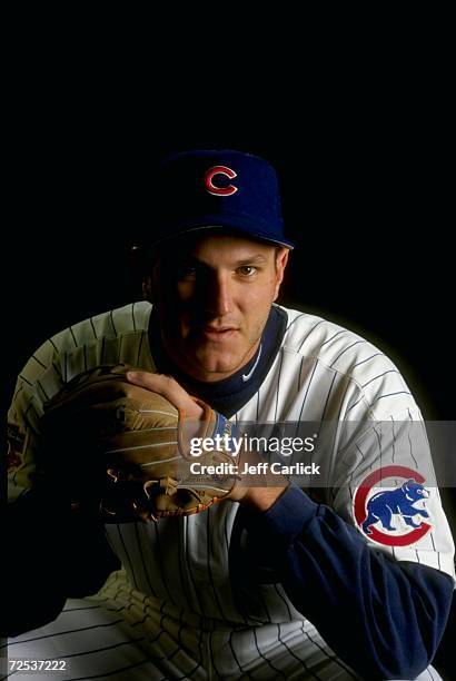 Mark Pisciotta of the Chicago Cubs at Spring Training at the Hohokam Park in Mesa, Arizona.