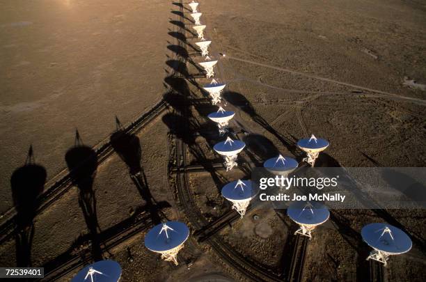 These twenty-seven moveable antennas, known as the Very Large Array , take in radio signals, some extremely faint, from throughout the cosmos near...