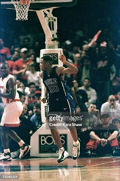 Corey Maggotte of the Duke Blue Devils in action during the game against the St John''s Red Storm at the Madison Square Garden in New York, New York....