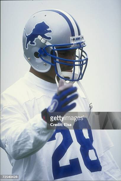 Ron Rice of the Detroit Lions in action during Rookie Camp at the Silverdome Practice Field in Pontiac, Michigan. Mandatory Credit: Elsa Hasch...