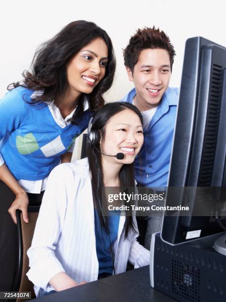 Peering Lady Computer 113 Woman Peering Over Computer Stock Photos, High-Res Pictures, and ...